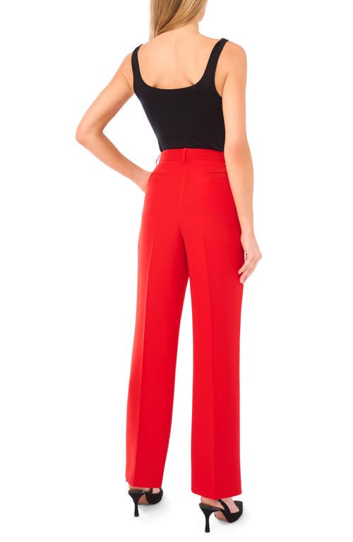 Halogenr Halogen(r) High Waist Straight Leg Pants In Red