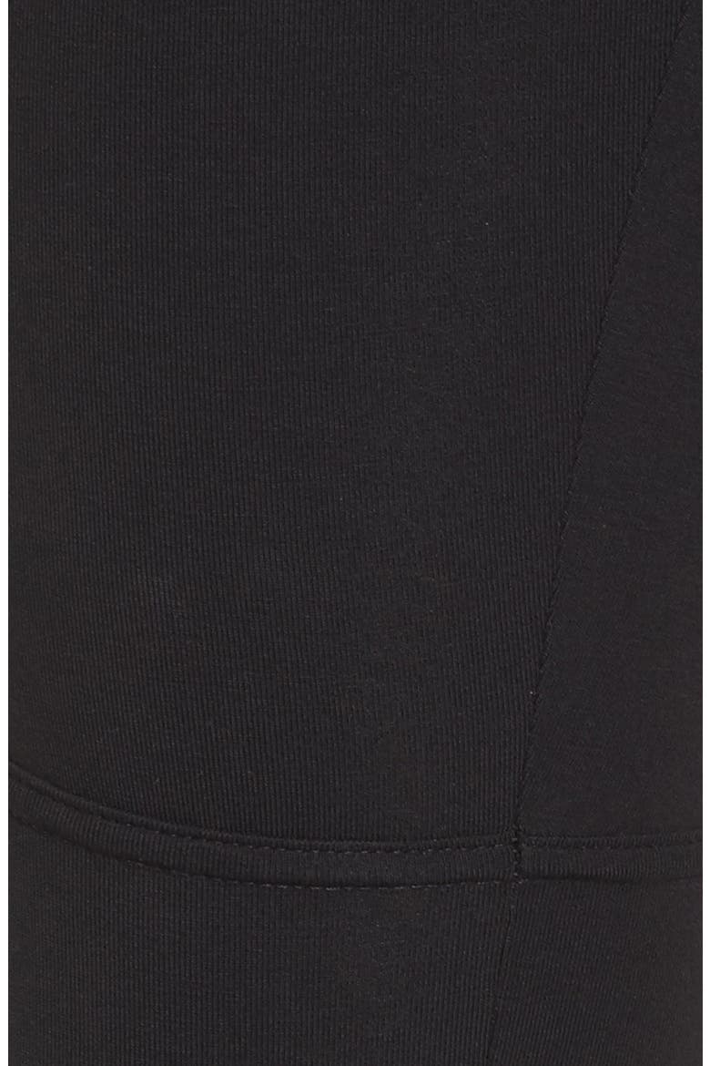 Faux Leather Mixed Moto Leggings, Alternate, color, BLACK