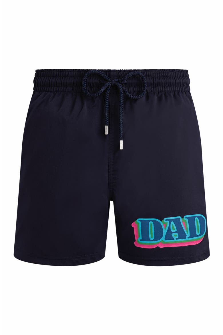 Men's Dad and Son Stretch Short Swim Shorts, Alternate, color, BLEU MARINE