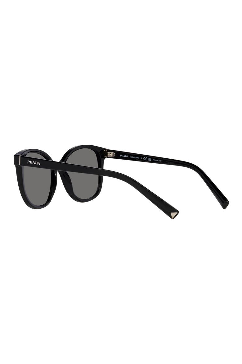 53mm Cat Eye Sunglasses, Alternate, color, BLACK
