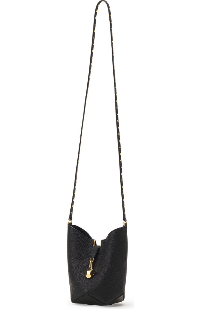Lanvin Catch Nano By Lanvin Leather Bucket Bag, Alternate, color, Black