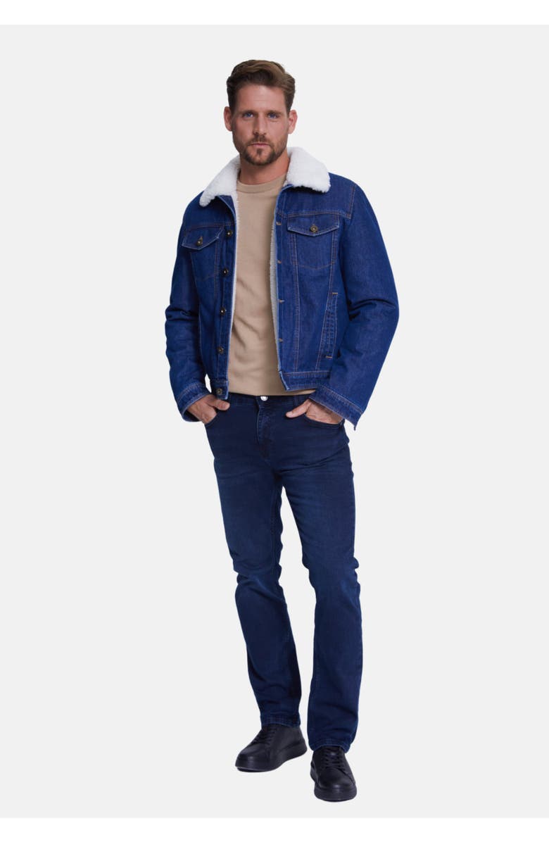 Furniq UK Jonathan Jean Jacket, Alternate, color, Dark Blue