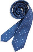 Nordstrom Kids' Francesco Dot Print Silk Tie