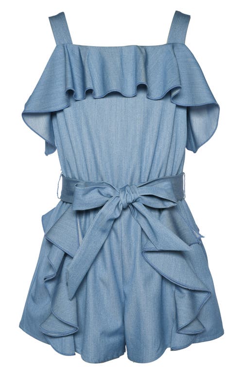 Hannah Banana Kids' Ruffle Romper In Blue