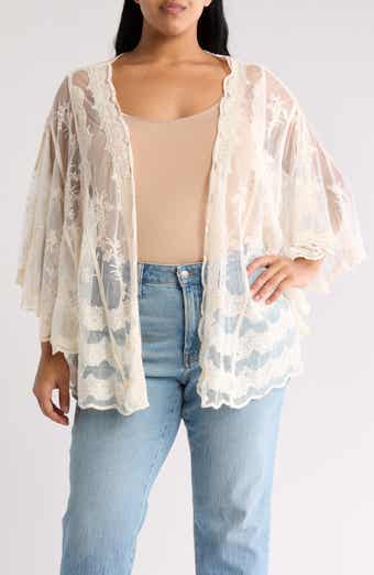 Forgotten Grace Lace High/Low Wrap