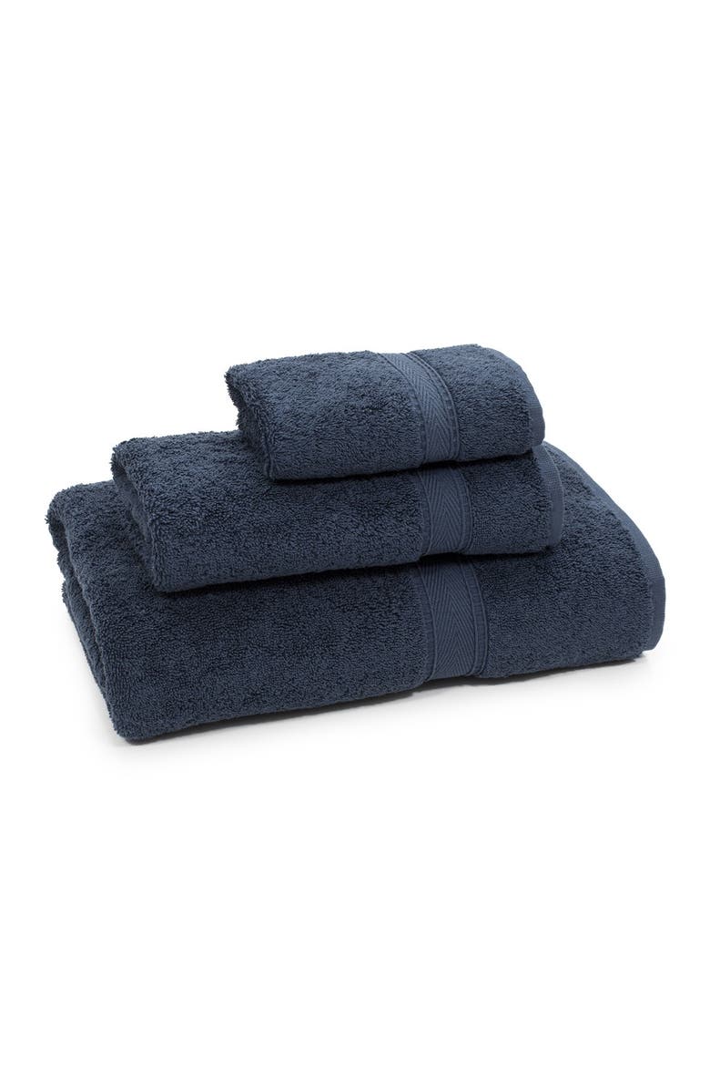 Linum Home Textiles Sinemis Terry 3-Piece Towel Set - Navy, Alternate, color, Navy