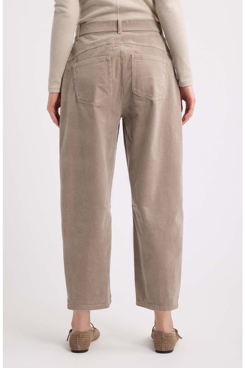 Arch Stretch Cotton Corduroy Ankle Pants, Alternate, color, TWINE