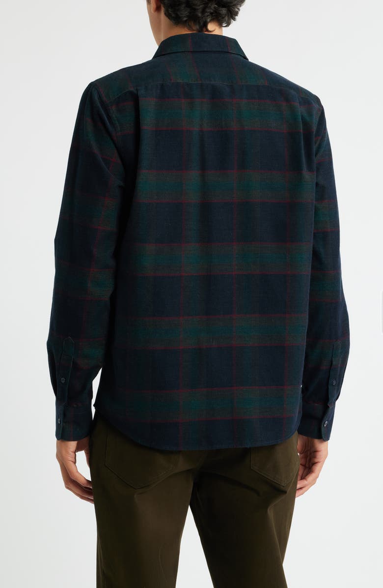 Vince Holme Plaid Cotton Corduroy Button-Up Shirt, Alternate, color, Coastal Combo