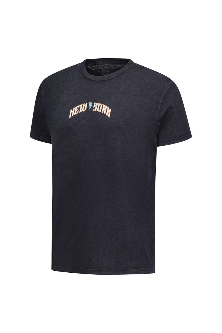 Unisex Stadium Essentials Heather Black New York Liberty Oversized Vintage Wash T-Shirt, Alternate, color, Heather Black
