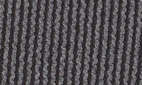 Shop 24seven Comfort Apparel Textured Stripe Knit Top In Black