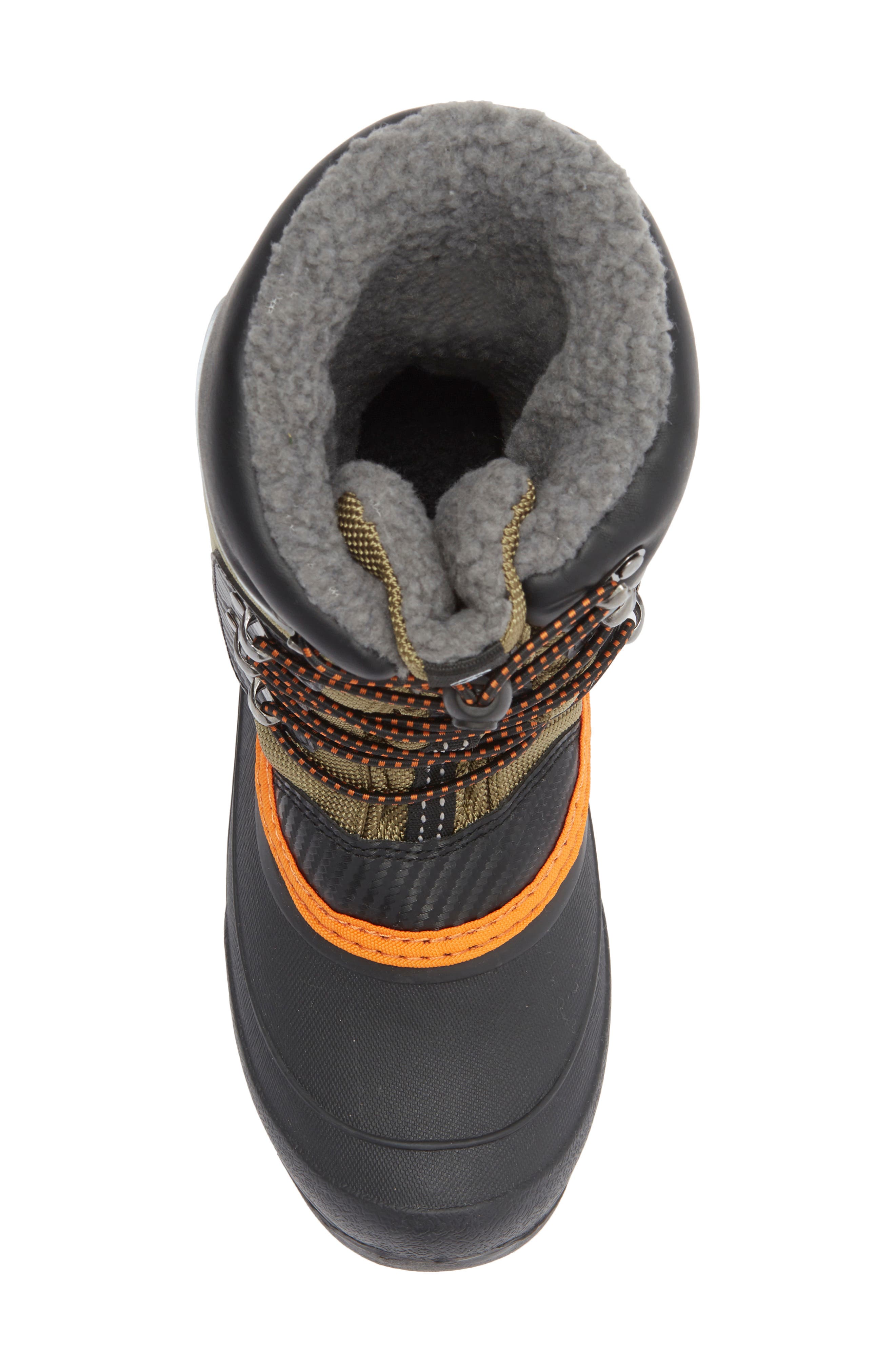 Kamik Kids' Luke 3 Fleece Lined Waterproof Snow Boot, Alternate, color, Olive