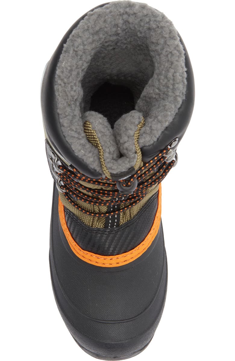 Kamik Kids' Luke 3 Fleece Lined Waterproof Snow Boot, Alternate, color, Olive