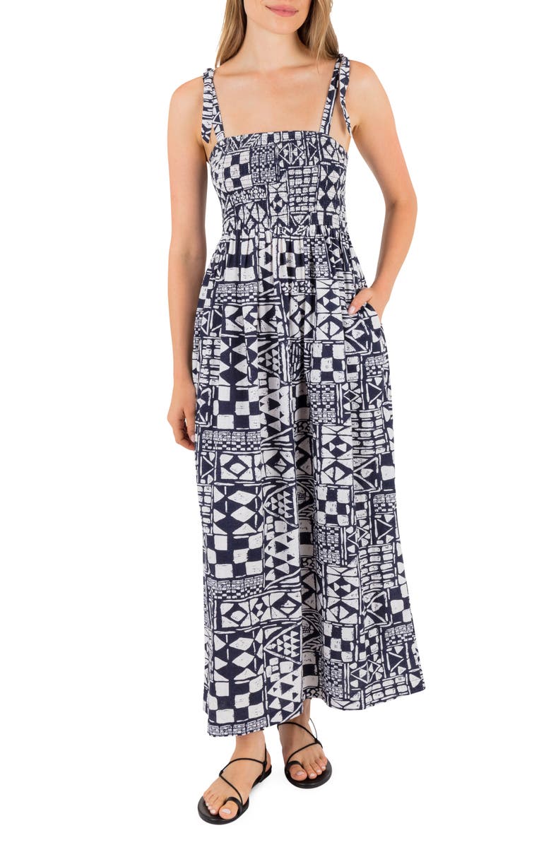 Hurley Beach Club Midi Sundress, Main, color, 