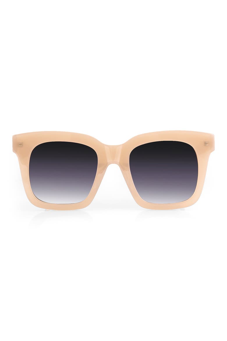 52mm Rumi Square Sunglasses, Main, color, BEIGE/ PURPLE