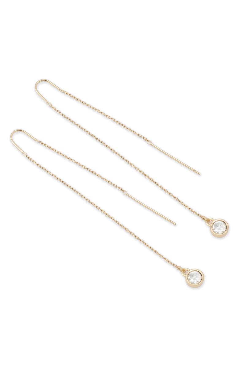 AllSaints Crystal Threader Earrings, Alternate, color,