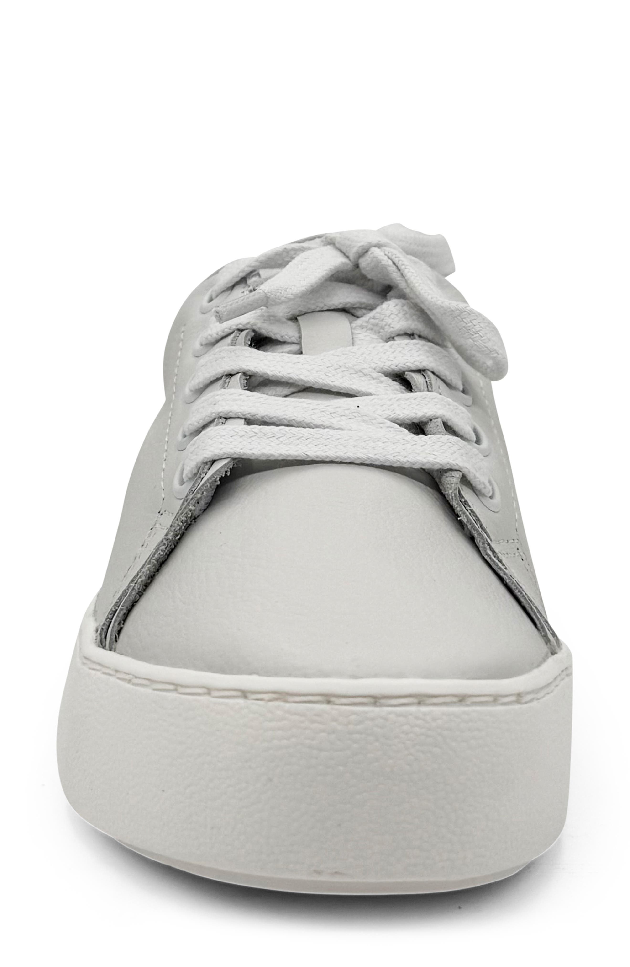 CHELSEA CREW Uganda Sneaker, Alternate, color, White/ Silver Leather