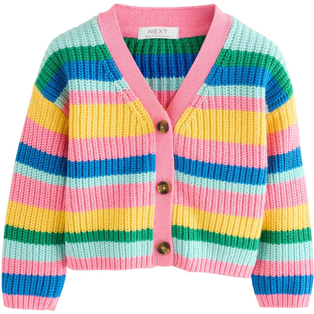 Next Kids' Stripe Cardigan In Multi