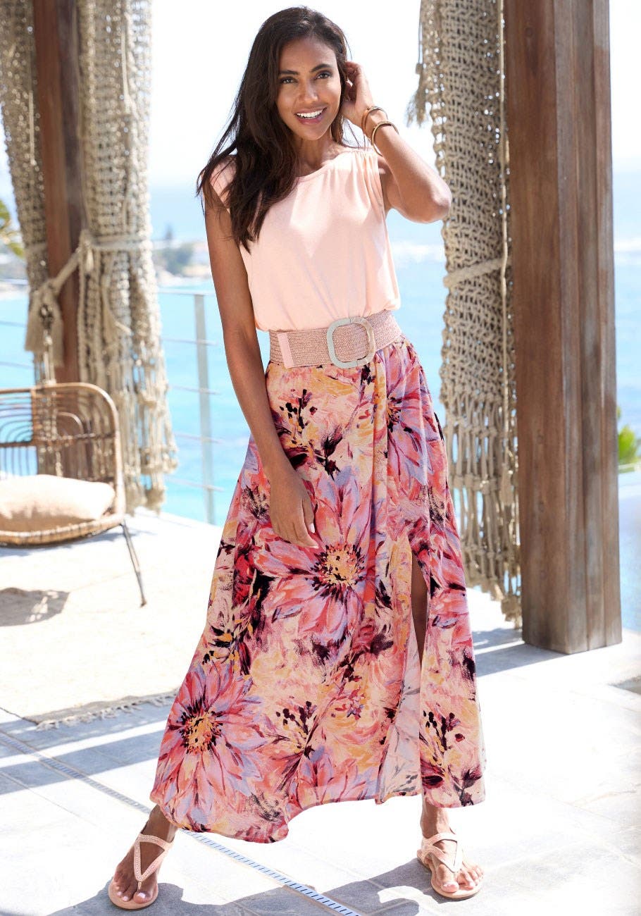 Flowy Floral Maxi Skirt (Women) | Nordstrom