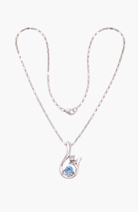 Abstract Sprout Pendant Necklace