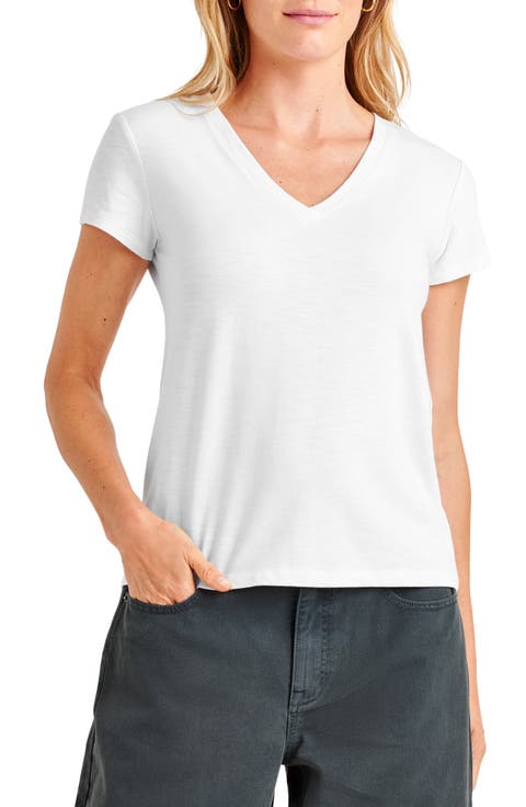 Kate Slub V-Neck T-Shirt
