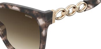 55mm Gradient Cat Eye Sunglasses