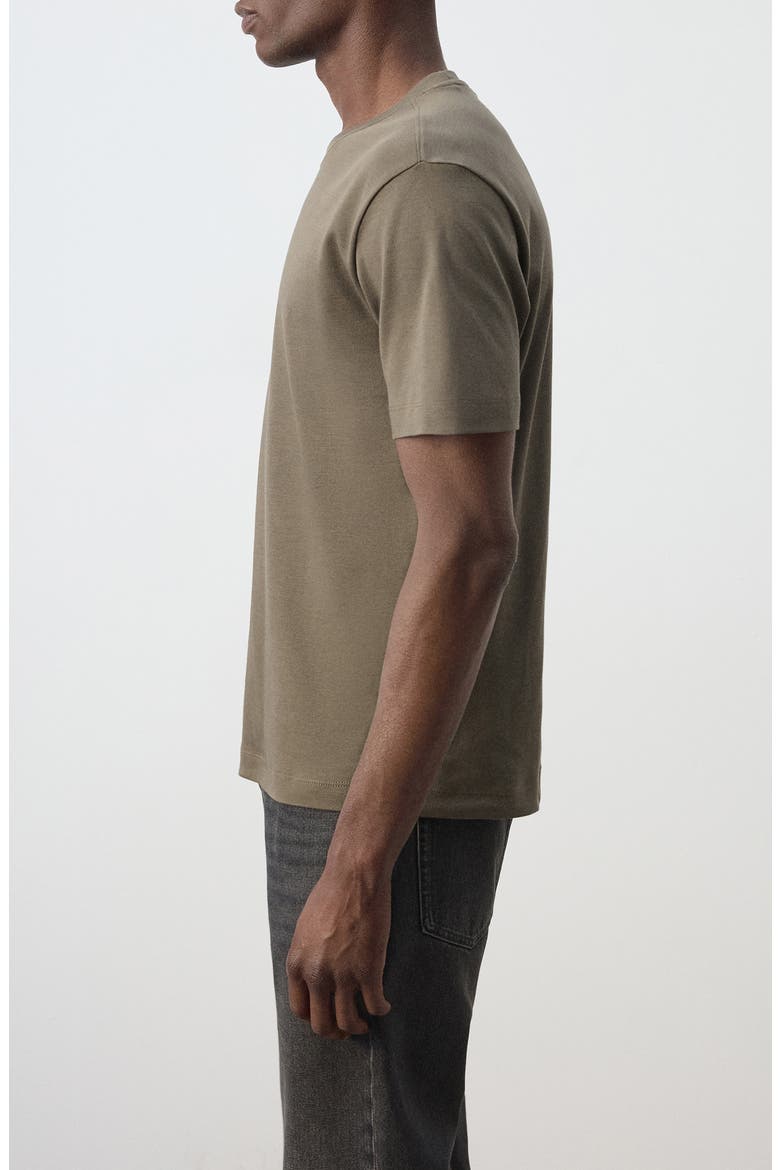 Regular Fit Cotton Crewneck T-Shirt, Alternate, color, MEDIUM GREEN