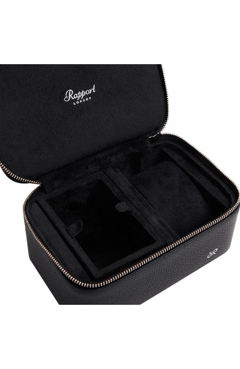Rapport London TUXEDO WATCH ZIP CASE, Alternate, color, Black