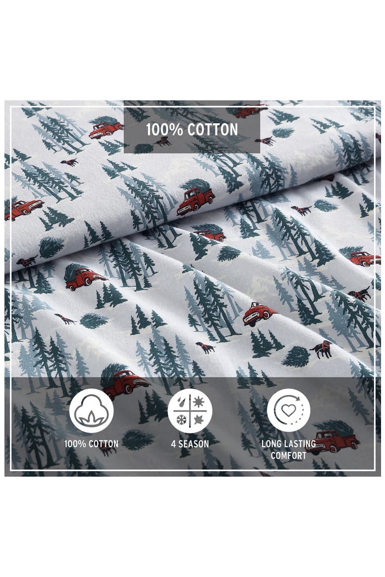 Tree Farm Sheet Set, Alternate, color, DARK ORANGE