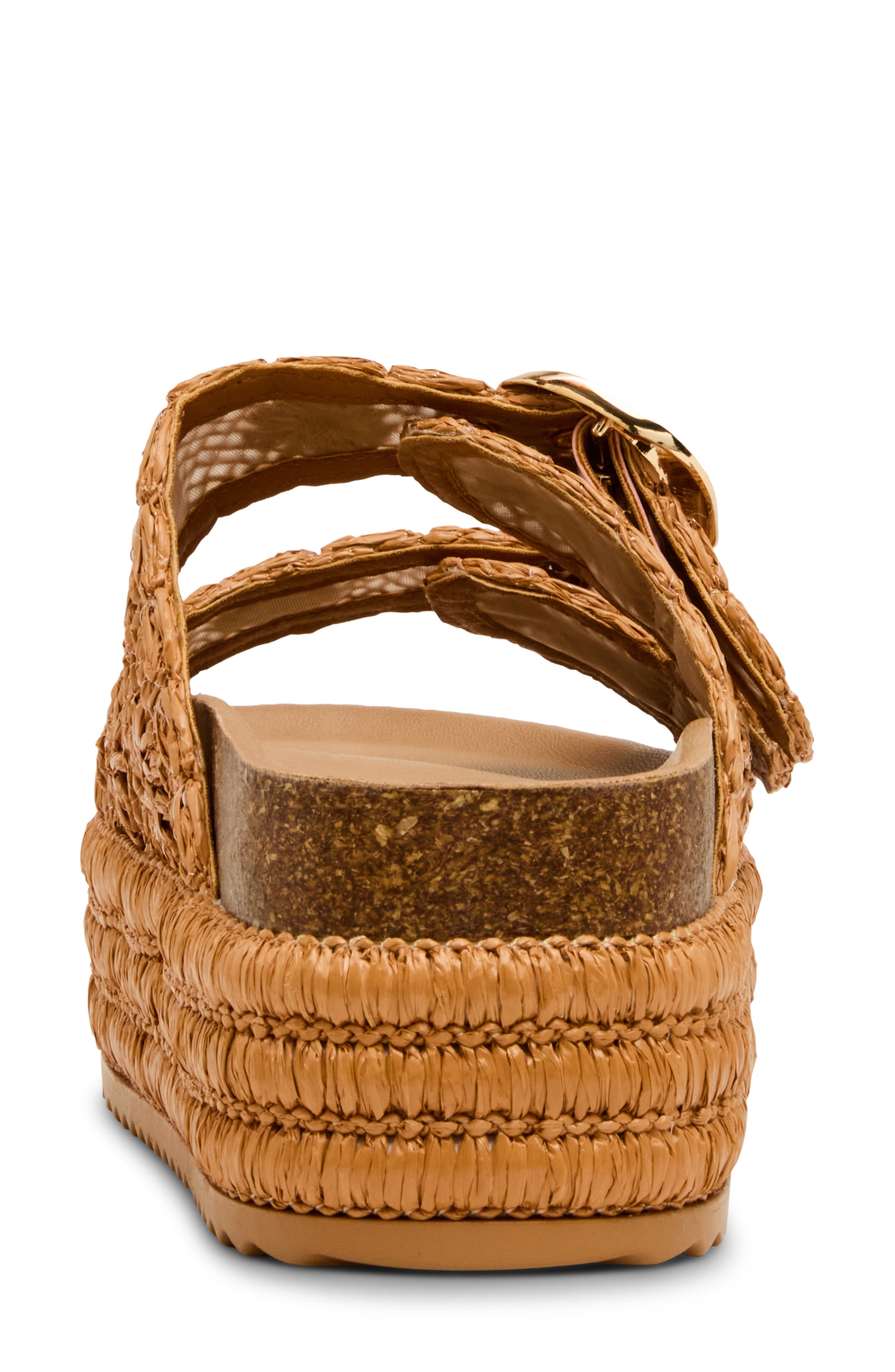 Madden Girl Bali Slide Sandal, Alternate, color, Tan Raffia