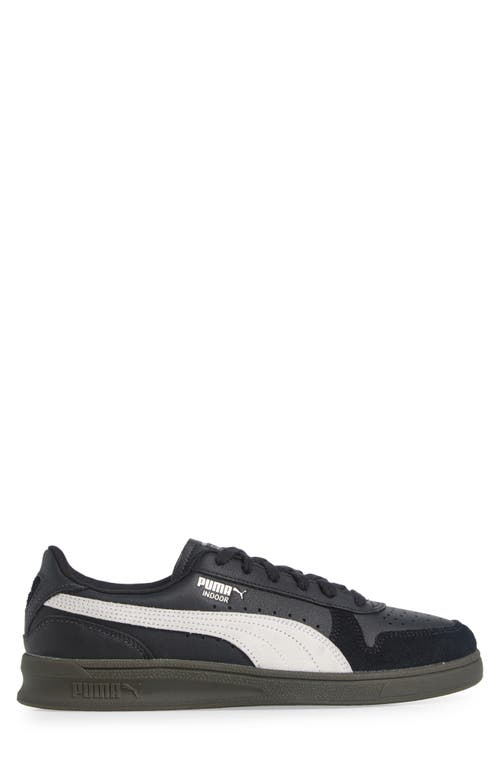 Puma Indoor Sneaker In Black- White-gum