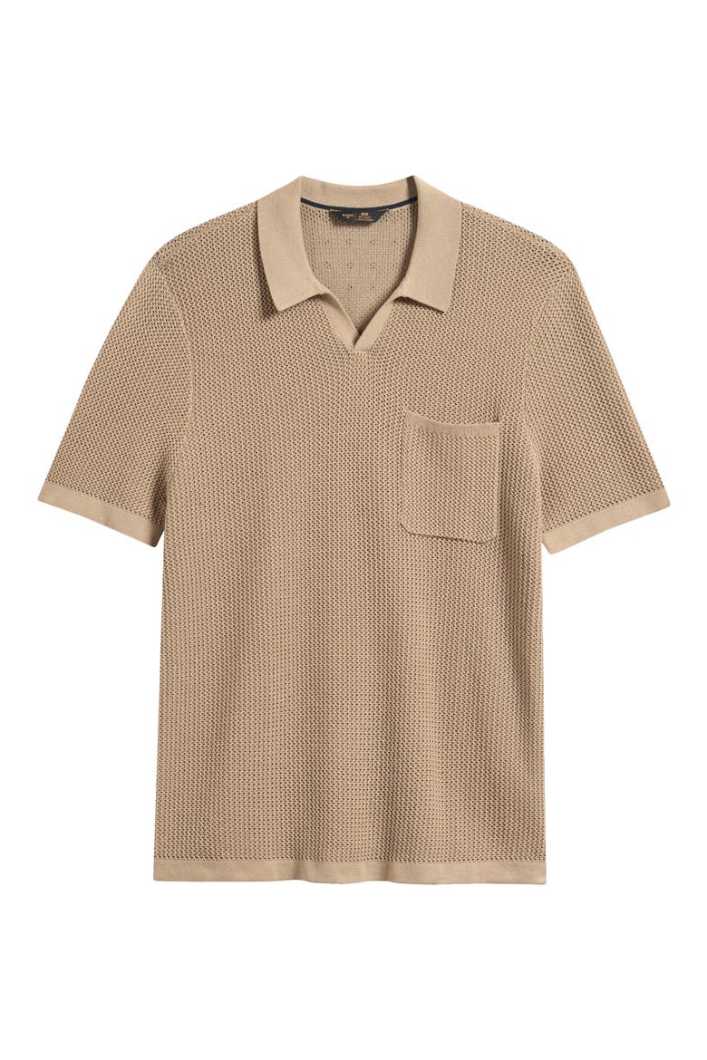 Coastal Johnny Collar Polo, Alternate, color, TEAK BROWN
