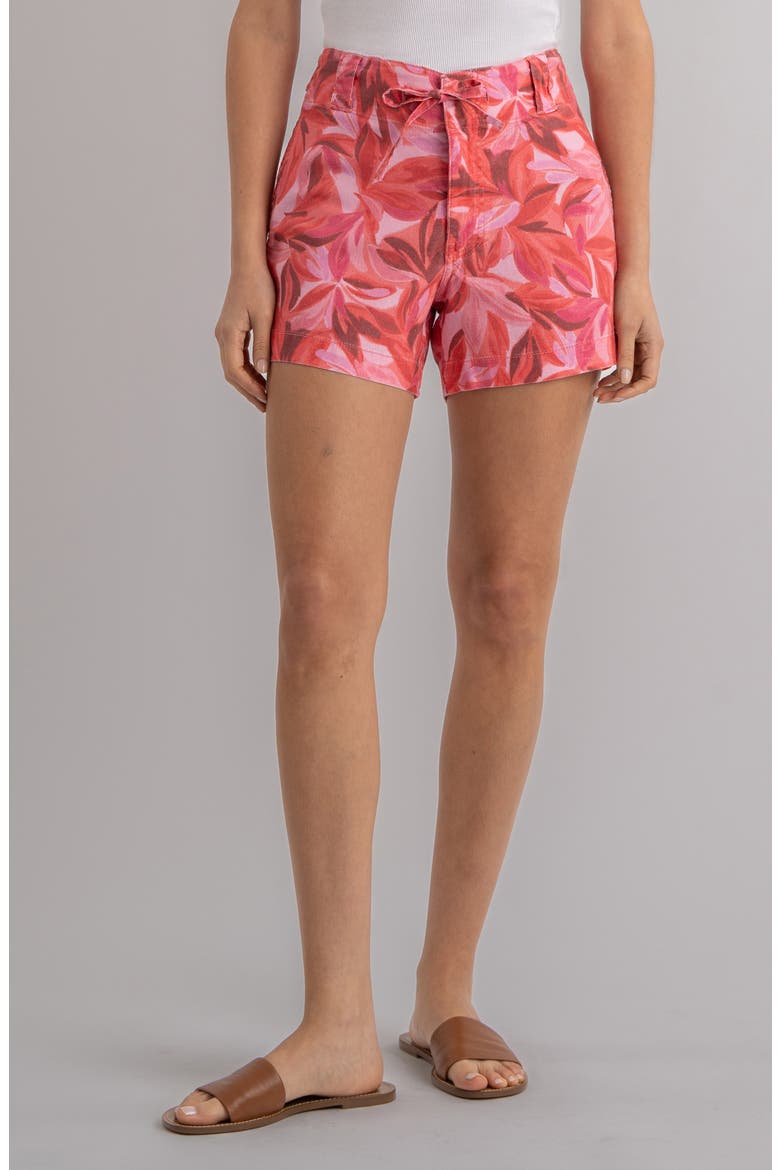 Katie Drawstring Shorts, Main, color, RED/ FUSCHIA