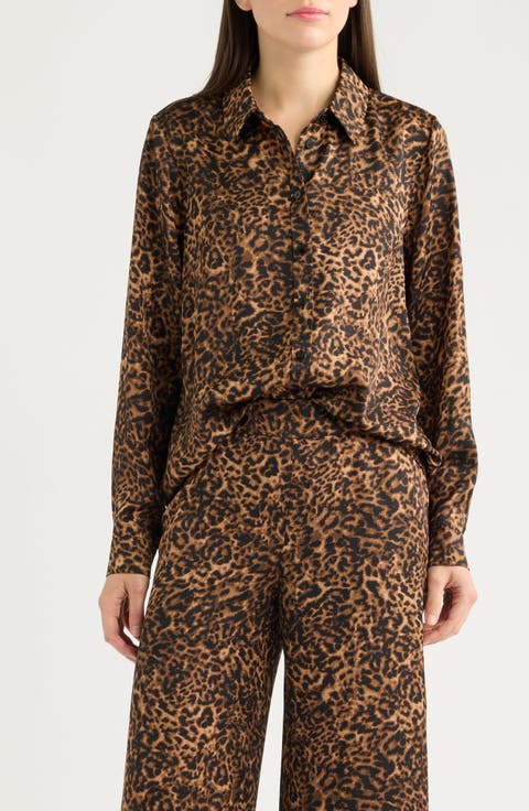 Leopard Print Long Sleeve Shirt
