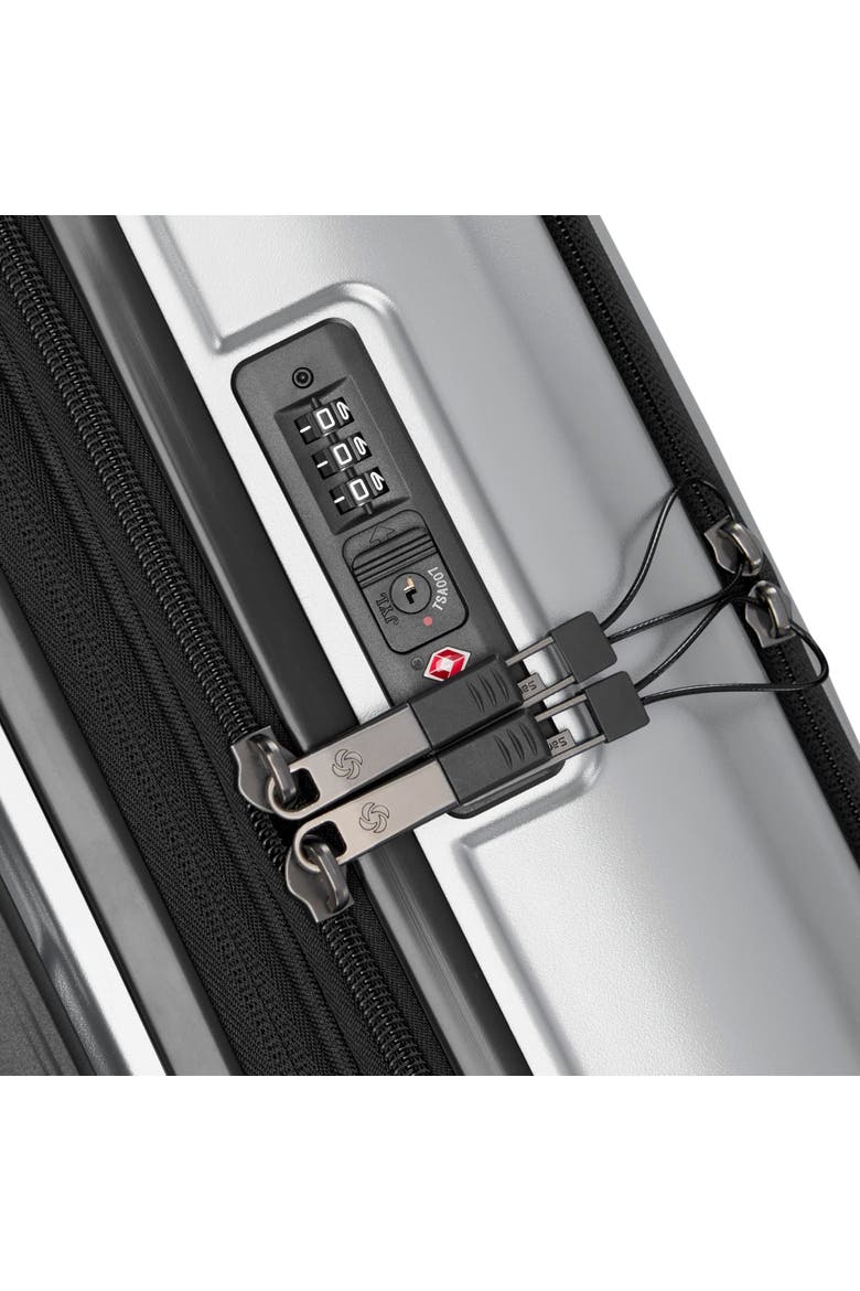 Octiv Hardside (Pro Front Pocket 20"/28") 2 Piece Spinner Luggage Set, Alternate, color, Aluminum Silver