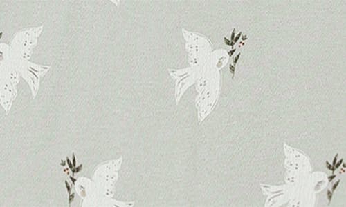 Rylee + Cru Dove Print Romper In Green