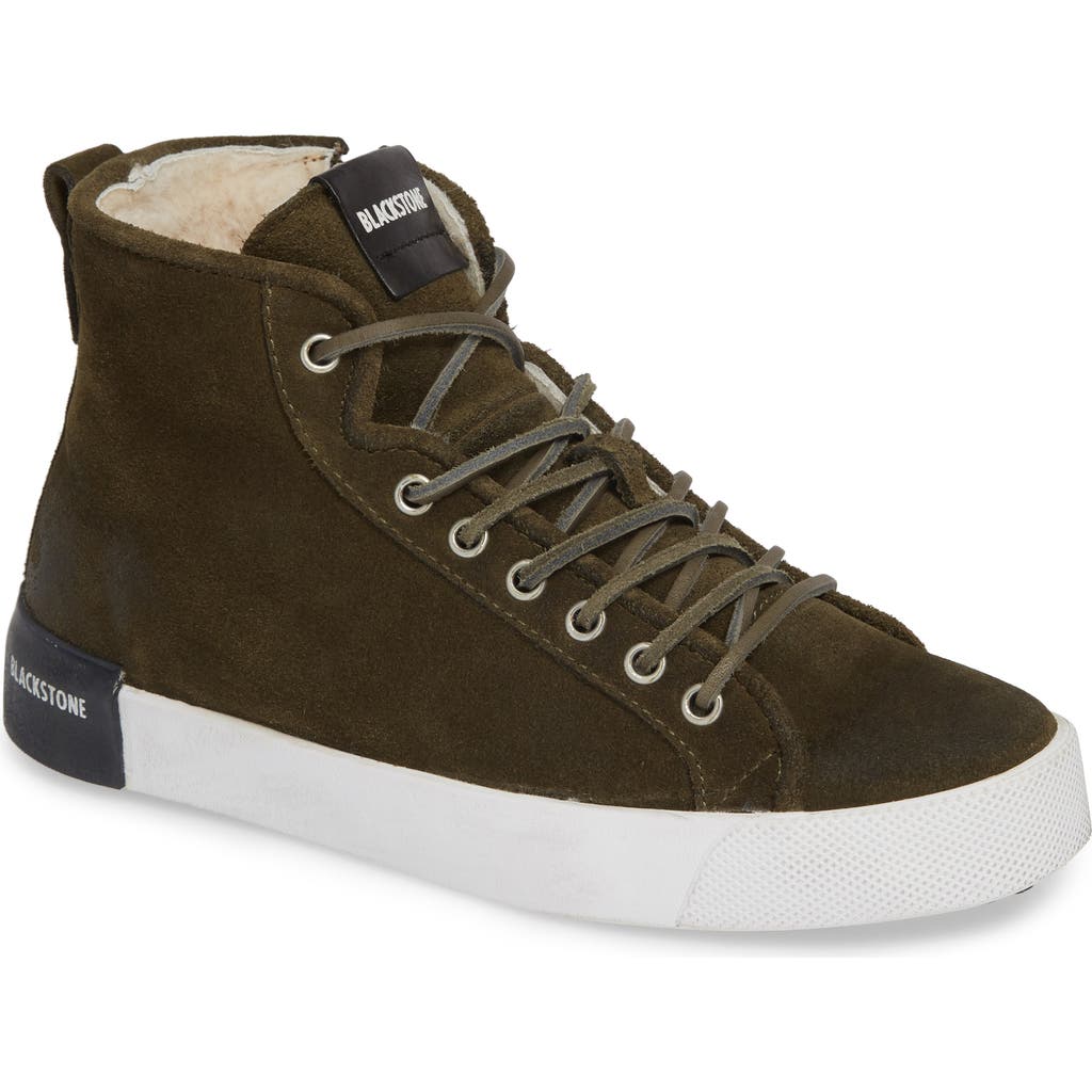 Blackstone Ql70 Genuine Shearling Lined Sneaker In Brown