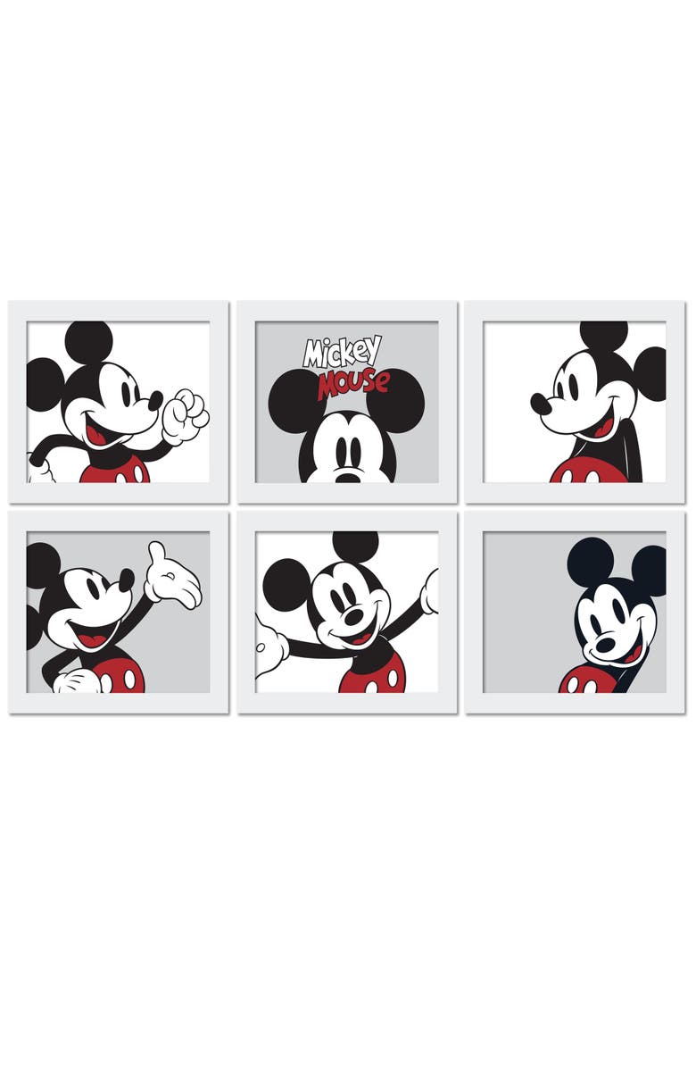 Lambs & Ivy Disney Baby Mickey Mouse Unframed Nursery/Child Wall Art, Alternate, color, Multicolor