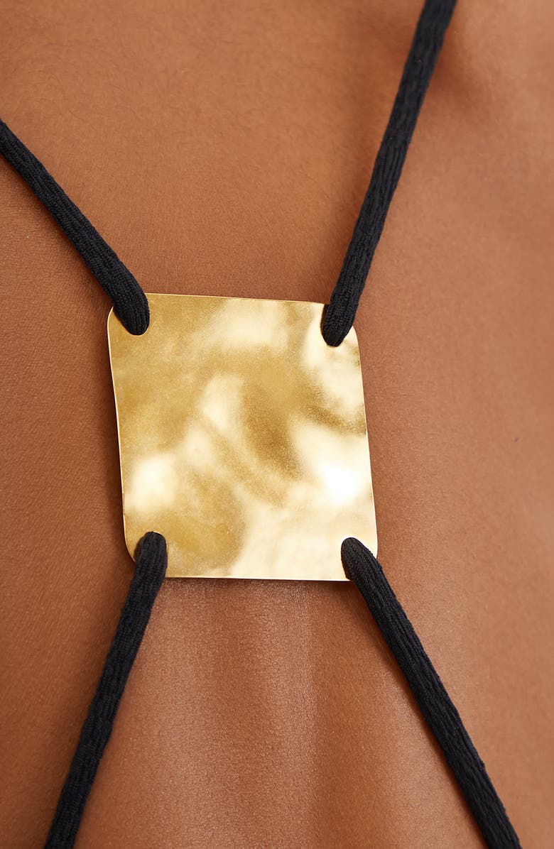 ViX Paula Hermanny Firenze Cleo One-Piece Swimsuit, Alternate, color, Black