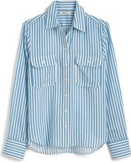 Madewell Stripe Utility Pocket Button-Up Shirt