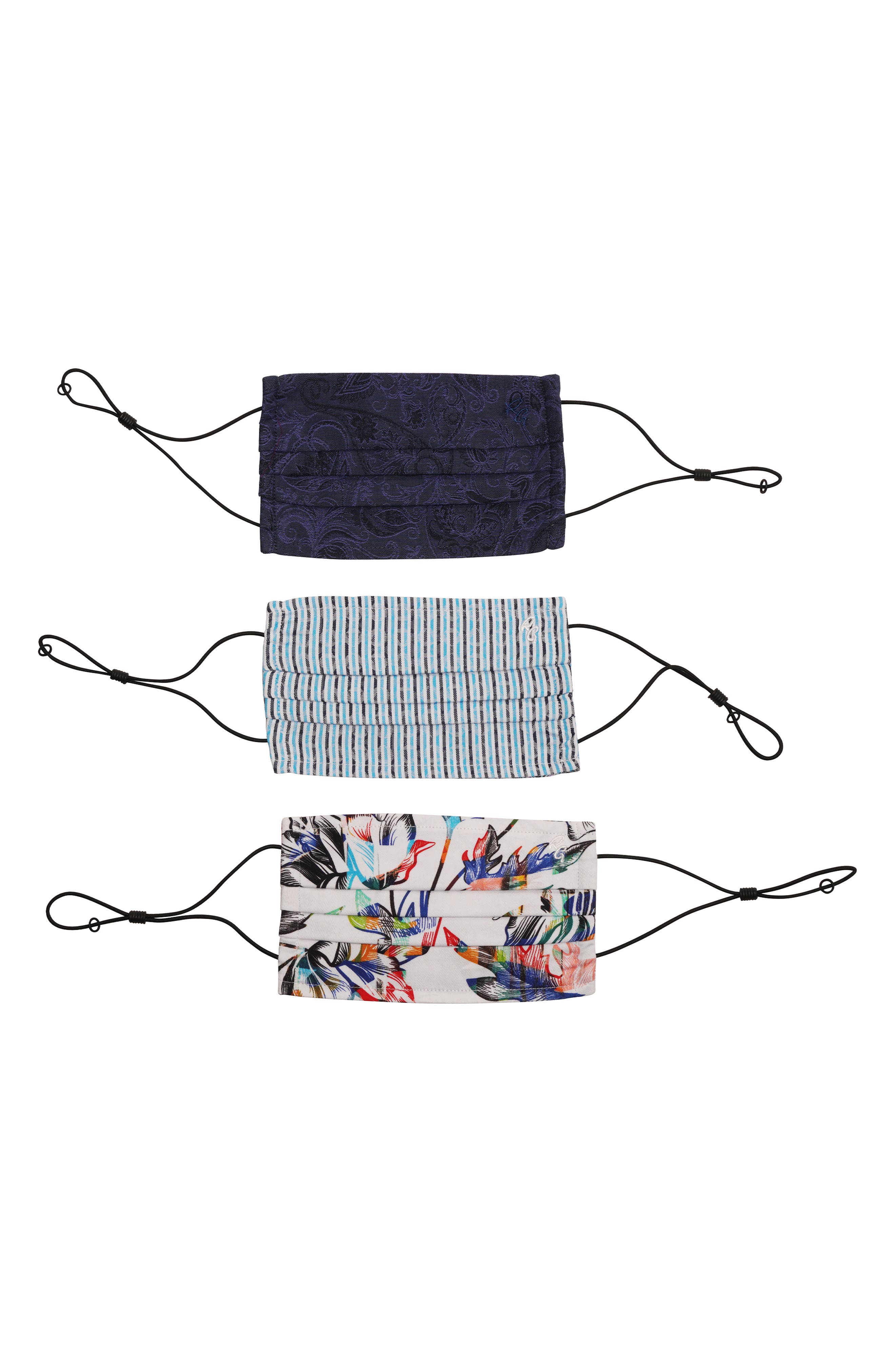 Robert Graham 3-Pack Assorted Adult Face Masks (Women) | Nordstrom