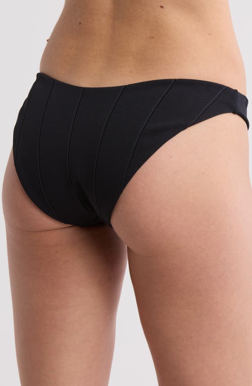 Maaji Splendour Reversible High Leg Bikini Bottoms In Black