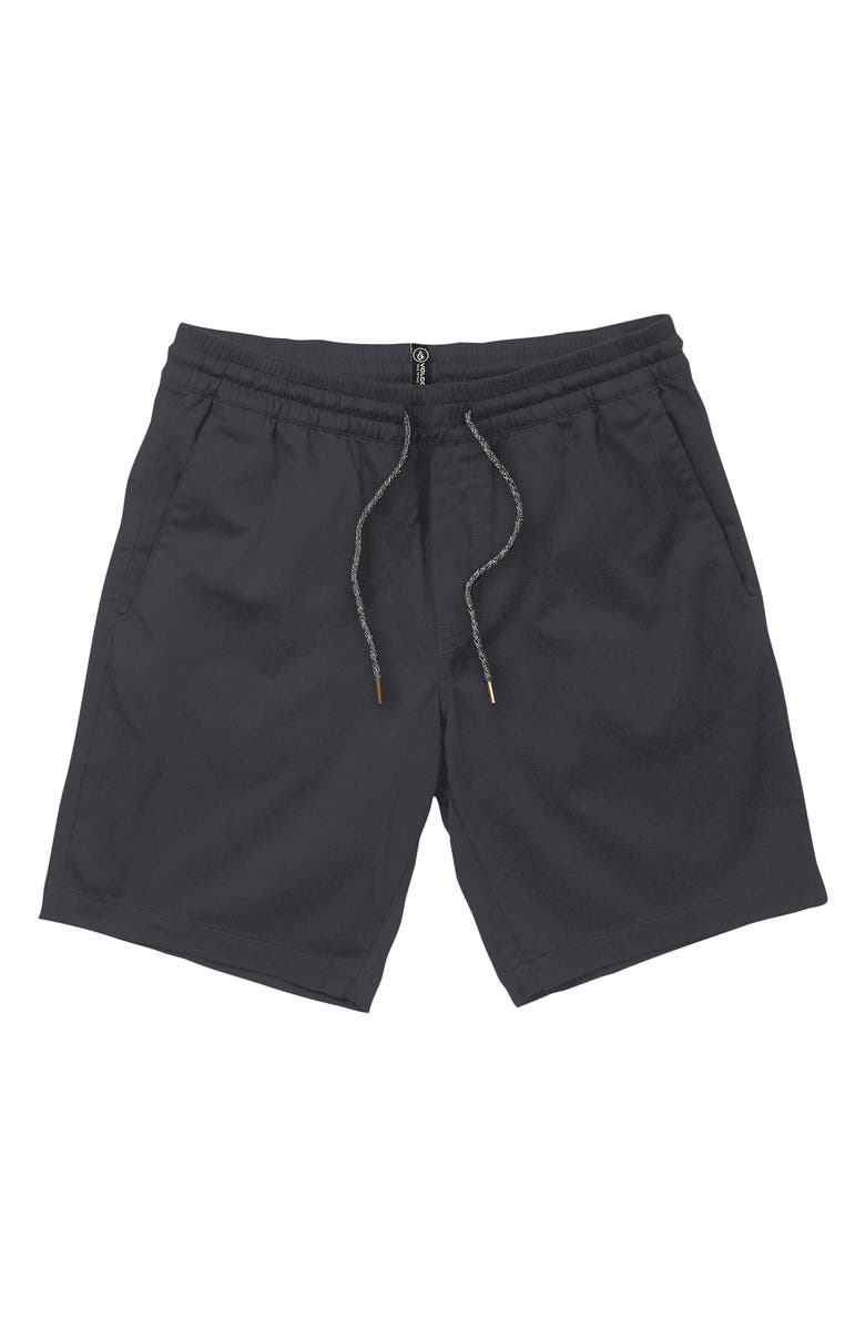 Volcom Frickin' Elastic Waist Shorts, Alternate, color, Charcoal