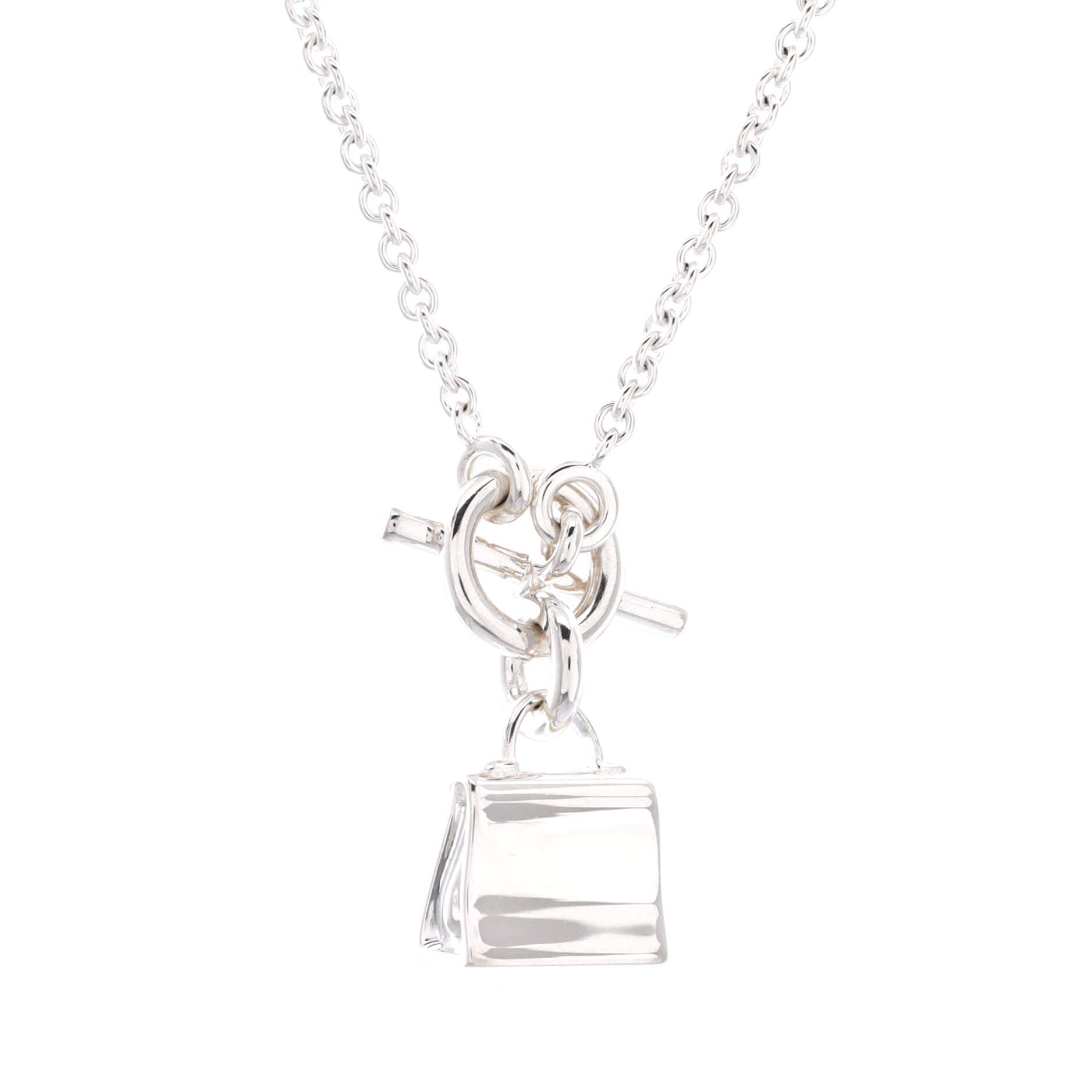 Kelly Amulette Pendant Necklace Sterling Silver, Alternate, color, Silver