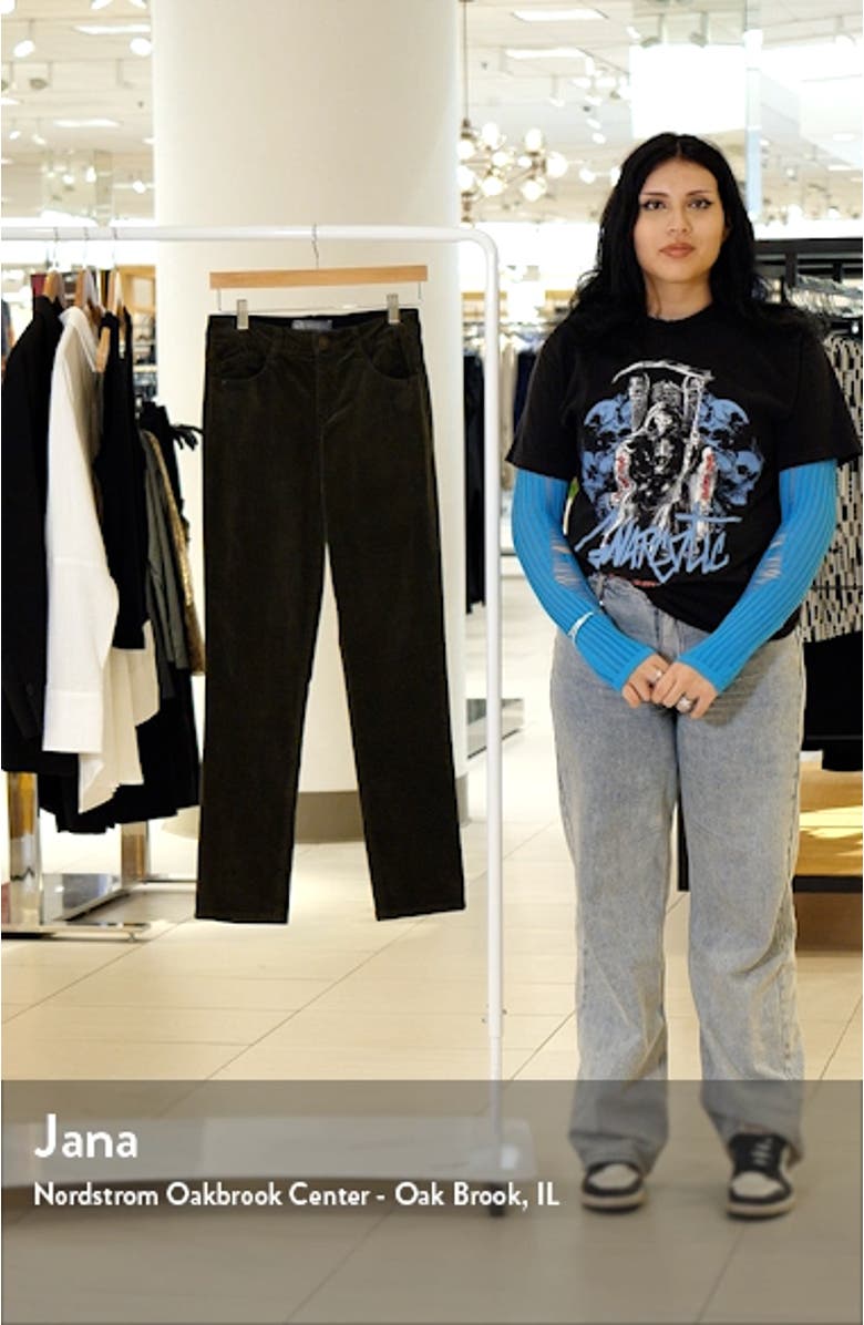 'Ab'Solution Corduroy Straight Leg Pants, sales video thumbnail