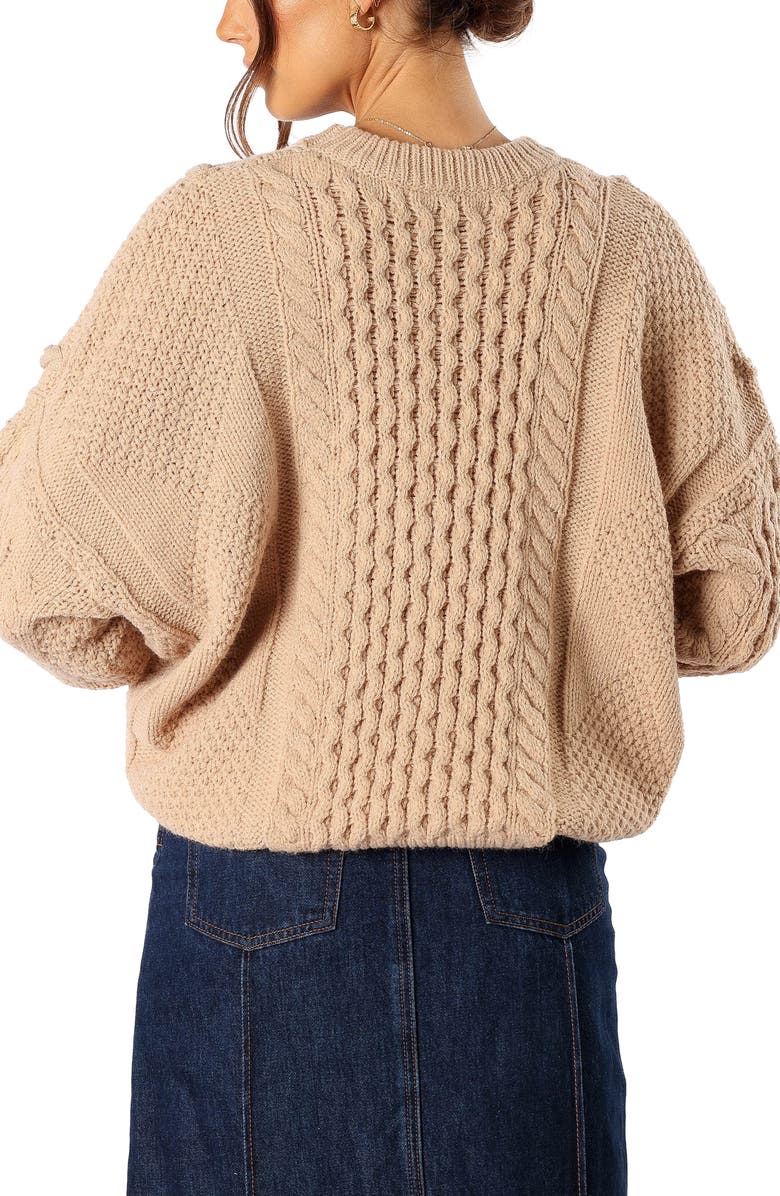 Petal & Pup Bentley Mixed Stitch Oversize Sweater, Alternate, color, 