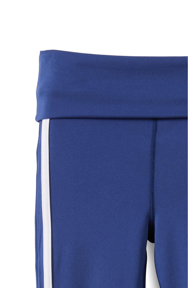 Cotton On Kids Kid's Soft Stretch Fold Over Flare Legging, Alternate, color, Denim Navy White Stripe