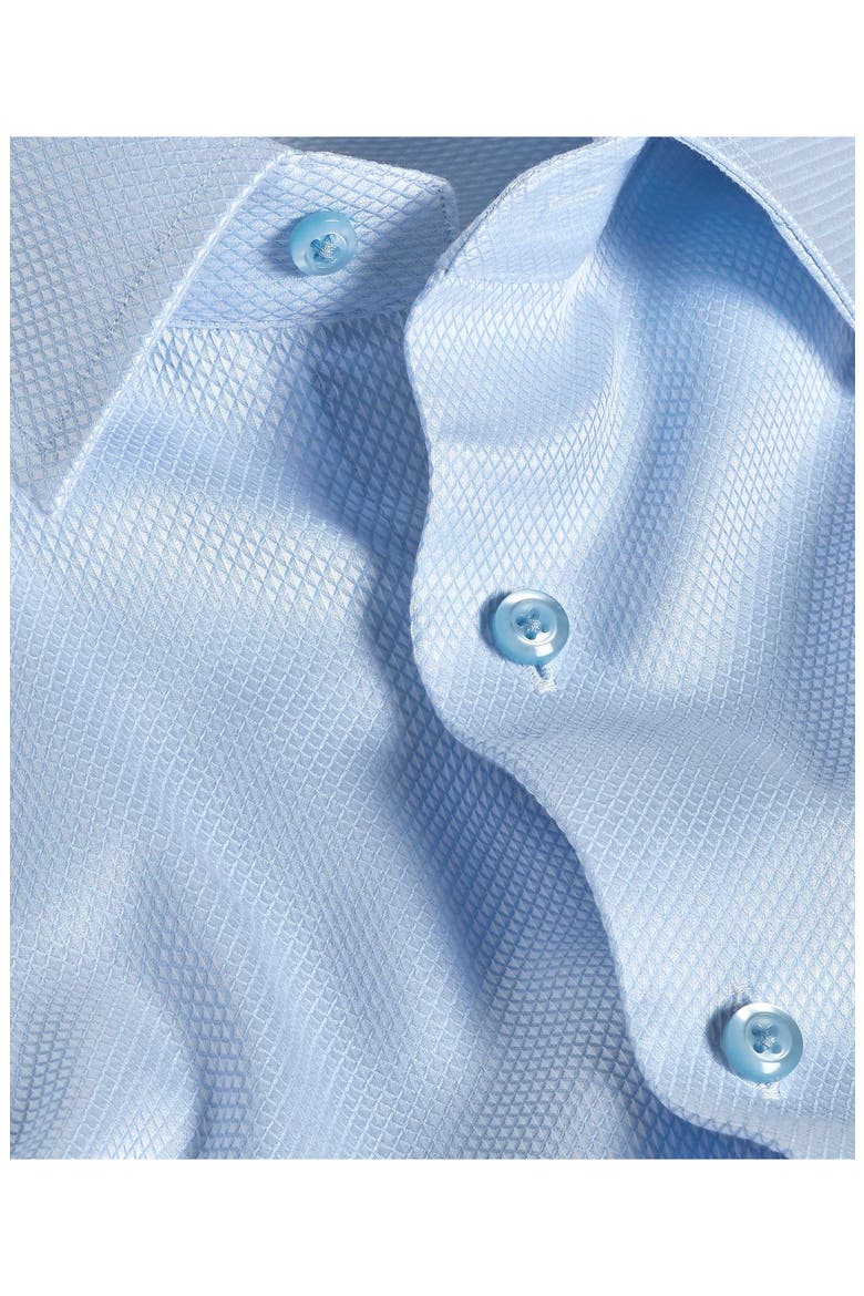 Regular Fit Blue Micro Diamond Cotton Dobby Dress Shirt, Alternate, color, SKY