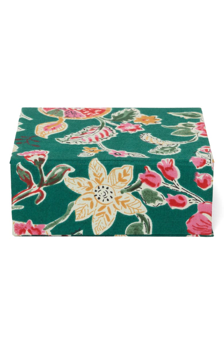 Chan Luu Floral Jewelry Box with Removable Tray, Alternate, color, Forest