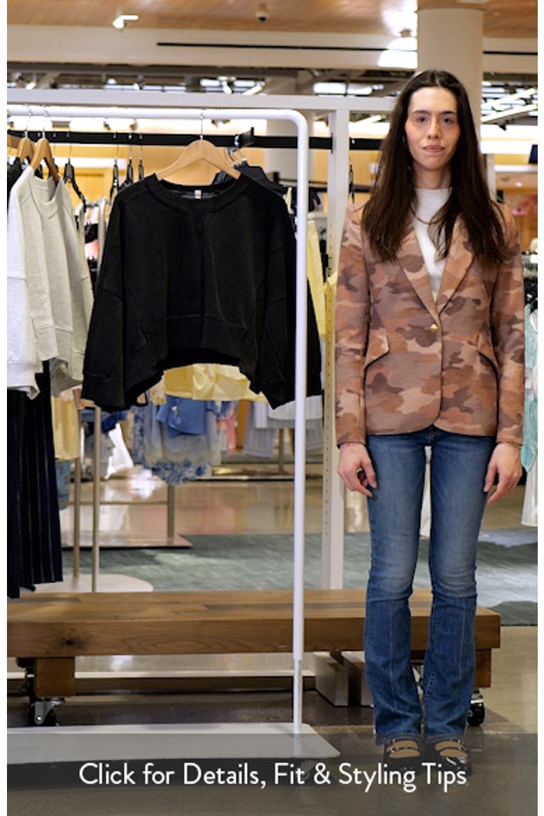 Intercept Pull Crop Raglan Sweatshirt video