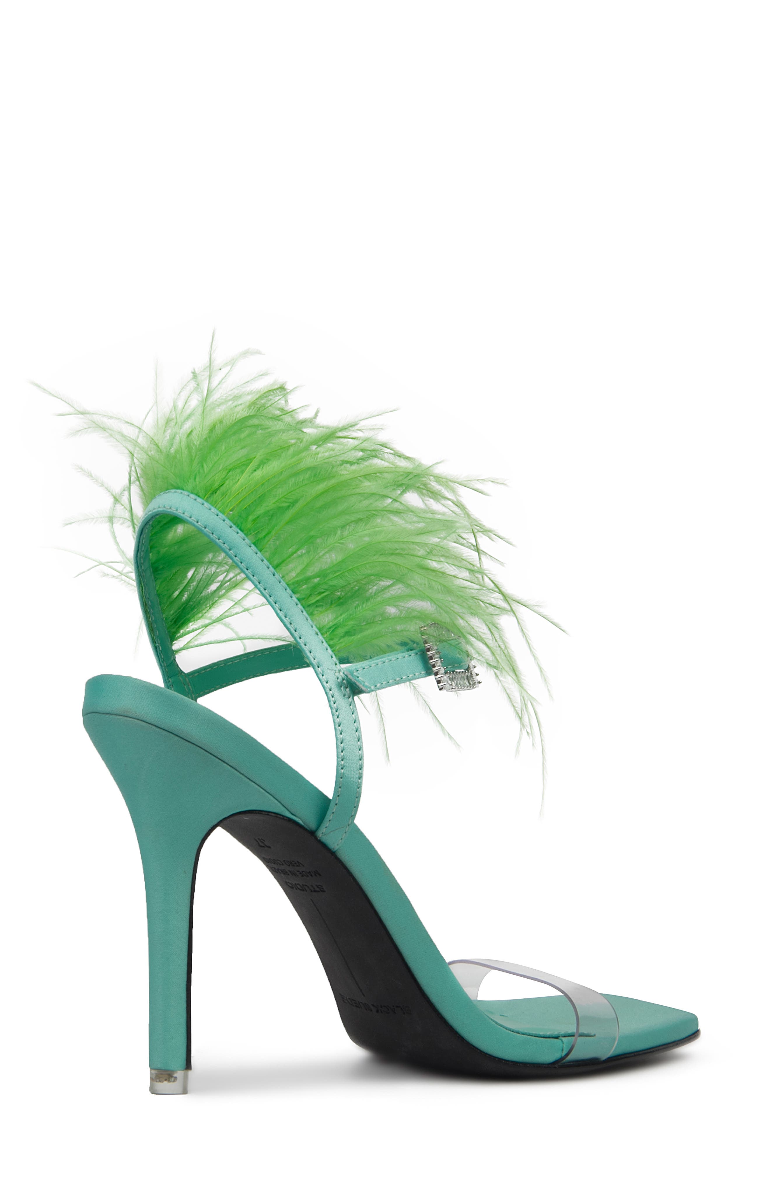 Trinity Square Toe Sandal, Alternate, color, ELECTRIC GREEN PVC / SATIN